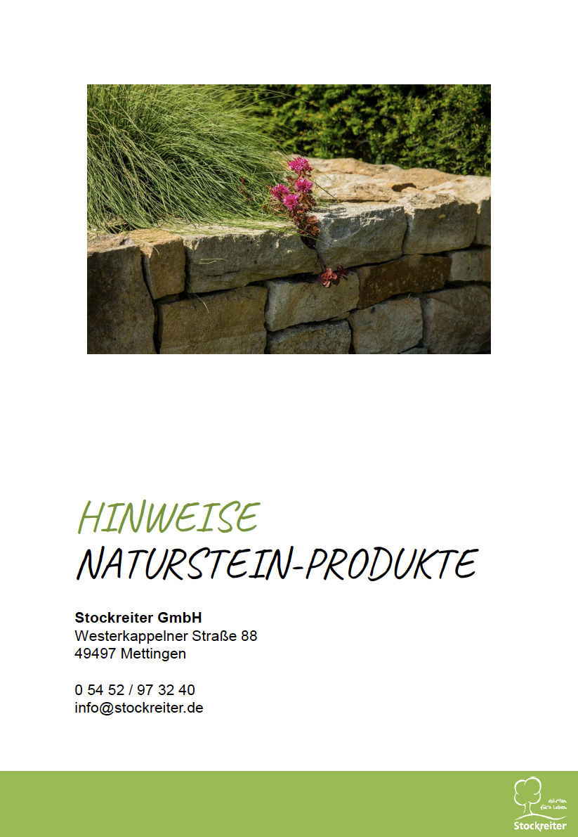 Natursteinmauer mit rosa blühender Pflanze, umgeben von Gras; beruhigende, natürliche Ästhetik.